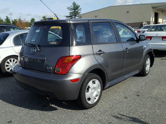 JTKKT604450091652 - 2005 TOYOTA SCION XA GRAY photo 4