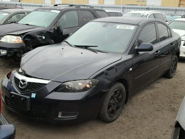 JM1BK32F171671509 - 2007 MAZDA 3 I BLACK photo 2