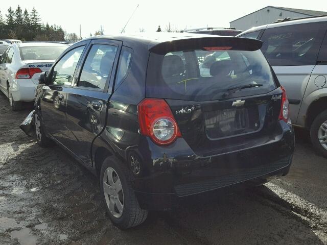 3G1TB6DE8AL135305 - 2010 CHEVROLET AVEO LS 蓝色 照片 3