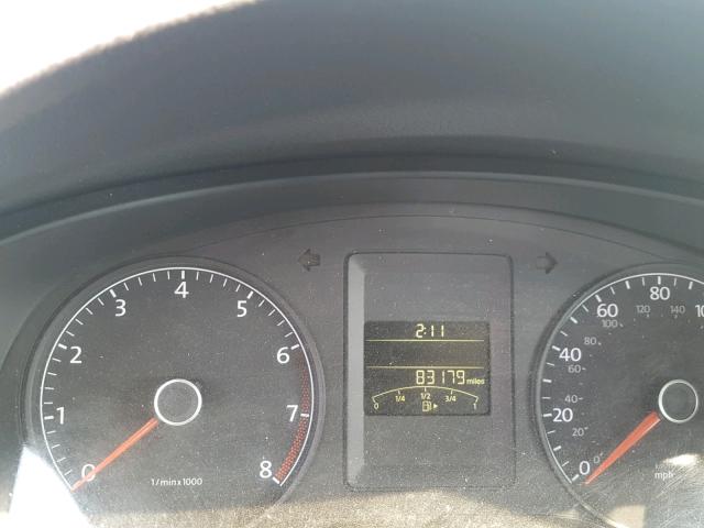 3VW2K7AJXBM338134 - 2011 VOLKSWAGEN JETTA BASE GRAY photo 8