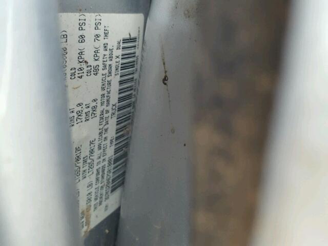 3D7KS28A67G818081 - 2007 DODGE RAM 2500 S SILVER photo 10