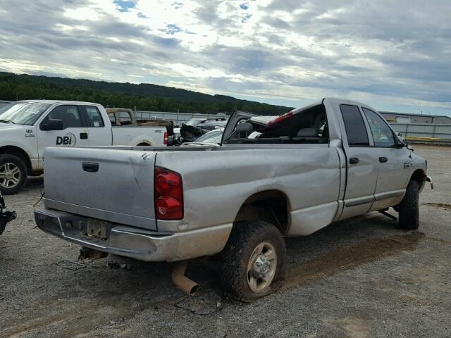 3D7KS28A67G818081 - 2007 DODGE RAM 2500 S SILVER photo 4