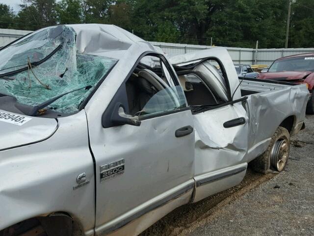 3D7KS28A67G818081 - 2007 DODGE RAM 2500 S SILVER photo 9