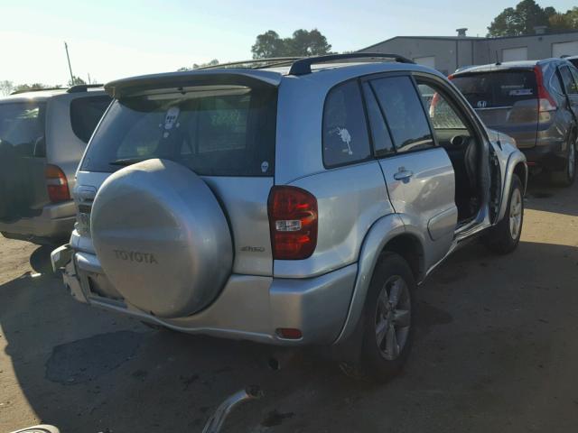 JTEHD20V746017133 - 2004 TOYOTA RAV4 SILVER photo 4