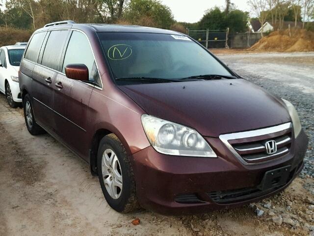 5FNRL38767B432752 - 2007 HONDA ODYSSEY EX MAROON photo 1