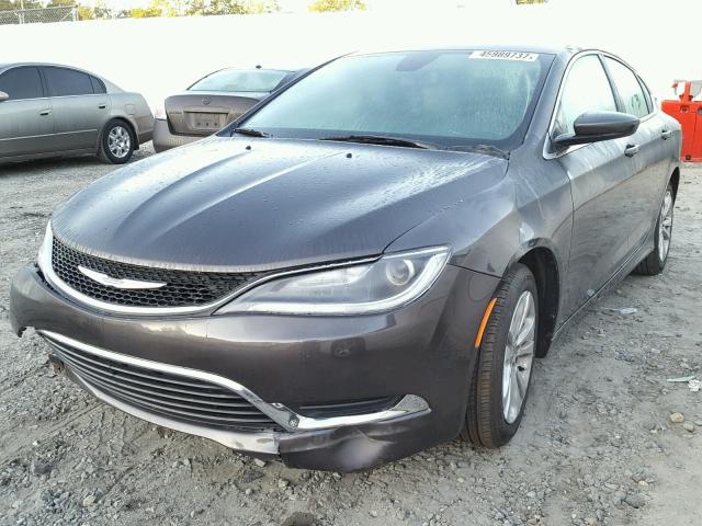 1C3CCCAB6GN164537 - 2016 CHRYSLER 200 GRAY photo 2