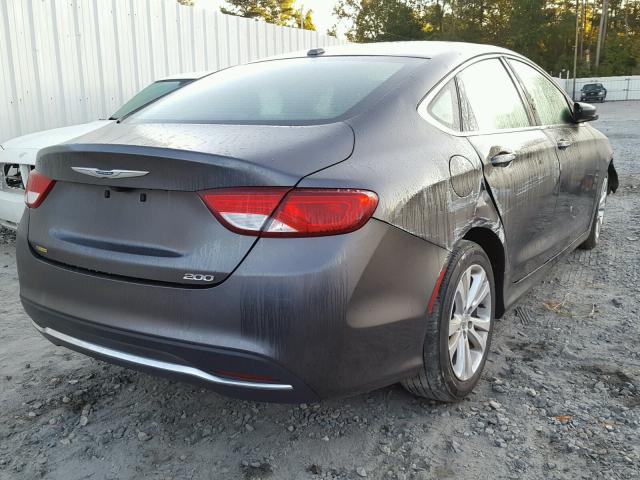 1C3CCCAB6GN164537 - 2016 CHRYSLER 200 GRAY photo 4