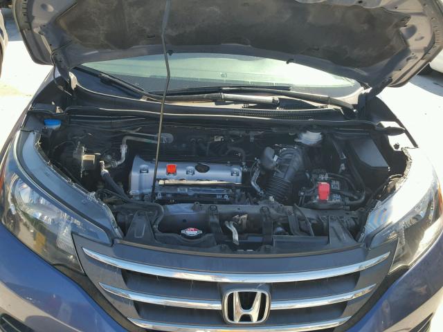 2HKRM4H36EH615860 - 2014 HONDA CR-V BLUE photo 7