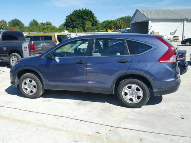 2HKRM4H36EH615860 - 2014 HONDA CR-V BLUE photo 9