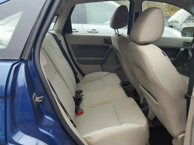 1FAHP34N68W293178 - 2008 FORD FOCUS S/SE BLUE photo 6