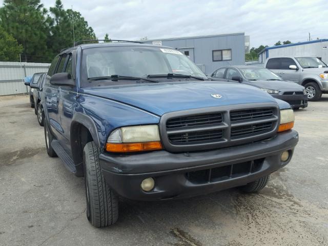 1B4HS38N52F132988 - 2002 DODGE DURANGO SP BLUE photo 1