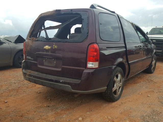 1GNDV33L96D140664 - 2006 CHEVROLET UPLANDER L 勃艮第红 照片 4