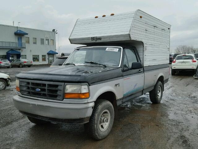 1FTEF14Y1TLA30850 - 1996 FORD F150 GRAY photo 2