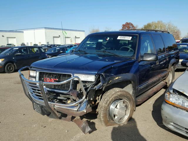 3GKFK16R7XG503468 - 1999 GMC SUBURBAN K BLUE photo 2