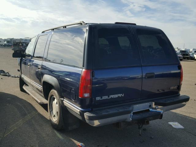 3GKFK16R7XG503468 - 1999 GMC SUBURBAN K BLUE photo 3