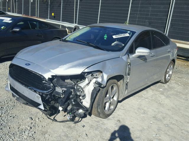 3FA6P0H78ER142410 - 2014 FORD FUSION SE SILVER photo 2