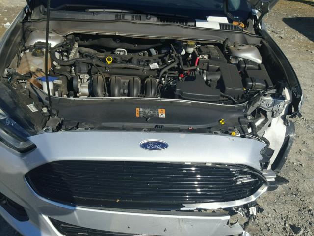 3FA6P0H78ER142410 - 2014 FORD FUSION SE SILVER photo 7