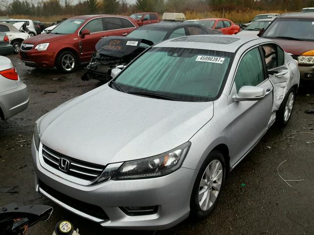 1HGCR2F81DA177475 - 2013 HONDA ACCORD EXL SILVER photo 2