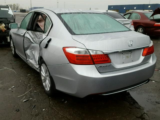 1HGCR2F81DA177475 - 2013 HONDA ACCORD EXL SILVER photo 3