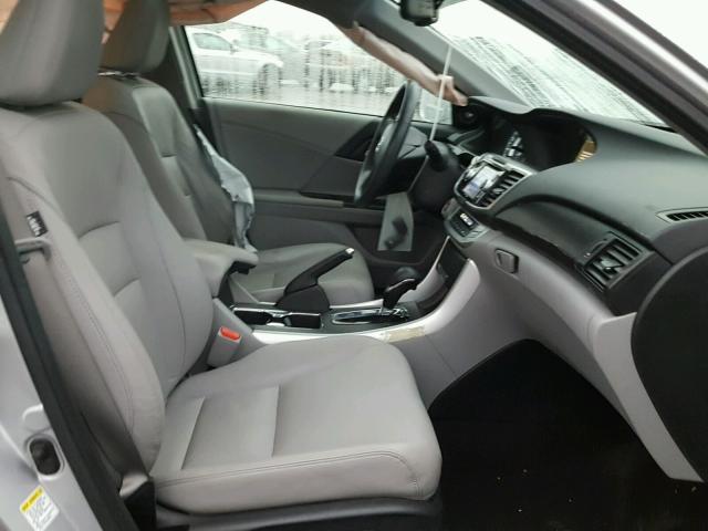 1HGCR2F81DA177475 - 2013 HONDA ACCORD EXL SILVER photo 5