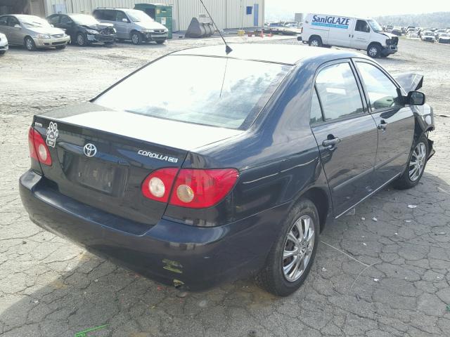 1NXBR32EX8Z049702 - 2008 TOYOTA COROLLA BLACK photo 4