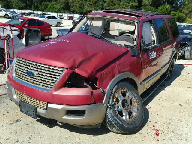 1FMFU18L43LA77746 - 2003 FORD EXPEDITION BURGUNDY photo 2