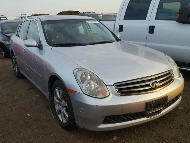 JNKCV51F45M315588 - 2005 INFINITI G35 SILVER photo 1