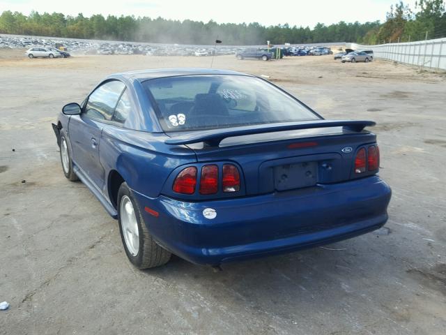 1FAFP4045WF193337 - 1998 FORD MUSTANG BLUE photo 3