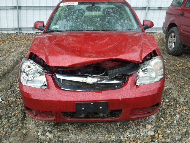 1G1AD5F52A7214756 - 2010 CHEVROLET COBALT 1LT RED photo 9