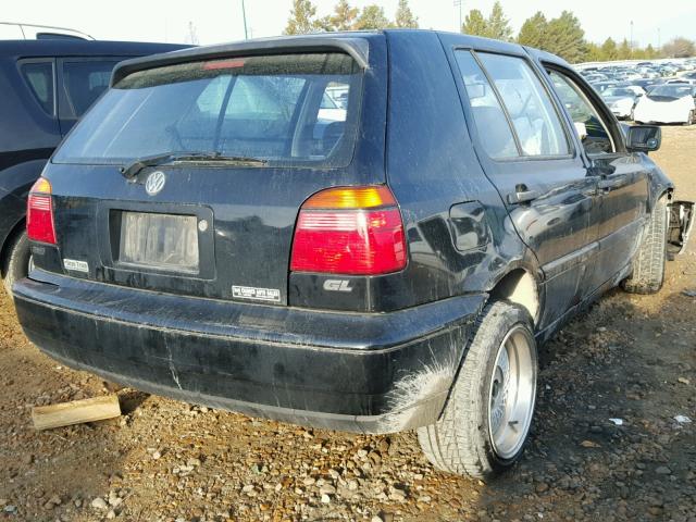 3VWFA81H8WM218989 - 1998 VOLKSWAGEN GOLF BLACK photo 4