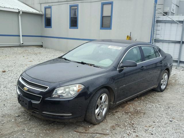 1G1ZC5EB4AF226054 - 2010 CHEVROLET MALIBU 1LT BLACK photo 2