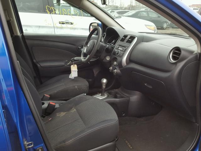 3N1CN7AP0EL839386 - 2014 NISSAN VERSA S BLUE photo 5