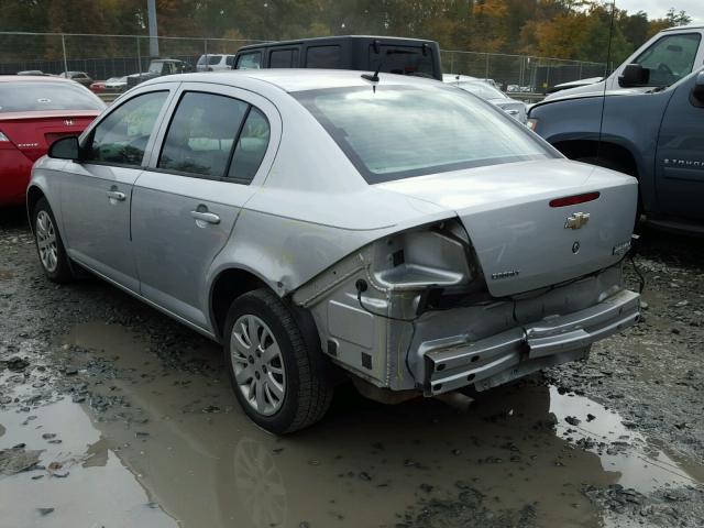 1G1AB5F5XA7244674 - 2010 CHEVROLET COBALT LS SILVER photo 3