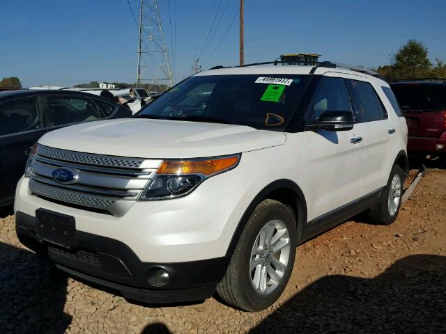 1FM5K8D87DGB75479 - 2013 FORD EXPLORER X WHITE photo 2