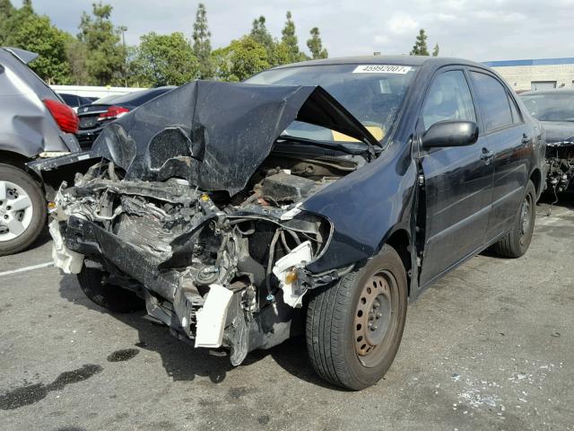 1NXBR32E47Z882765 - 2007 TOYOTA COROLLA BLACK photo 2