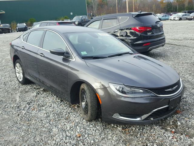 1C3CCCABXFN759504 - 2015 CHRYSLER 200 LIMITE GRAY photo 1