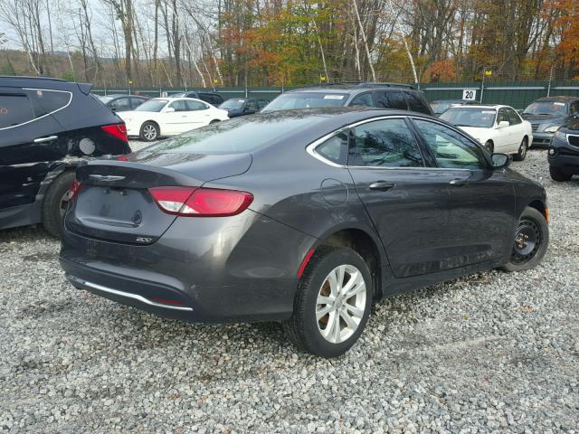 1C3CCCABXFN759504 - 2015 CHRYSLER 200 LIMITE GRAY photo 4