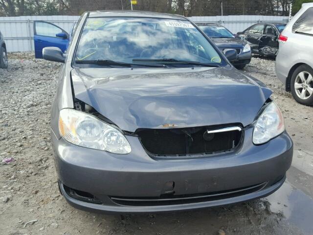 2T1BR32E36C668687 - 2006 TOYOTA COROLLA CE GRAY photo 9