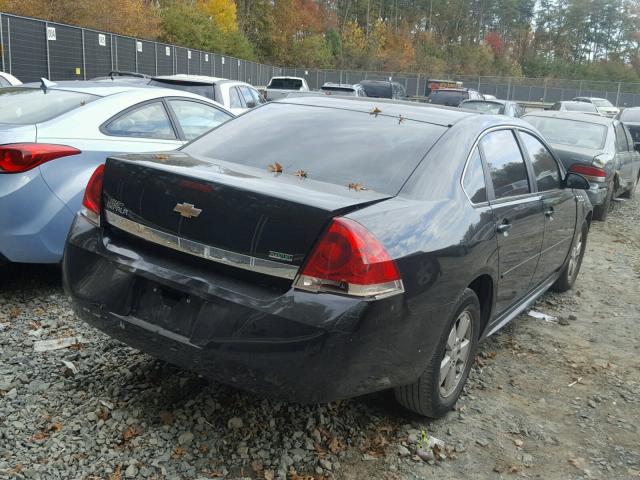 2G1WF5EK3B1302947 - 2011 CHEVROLET IMPALA LS BLACK photo 4