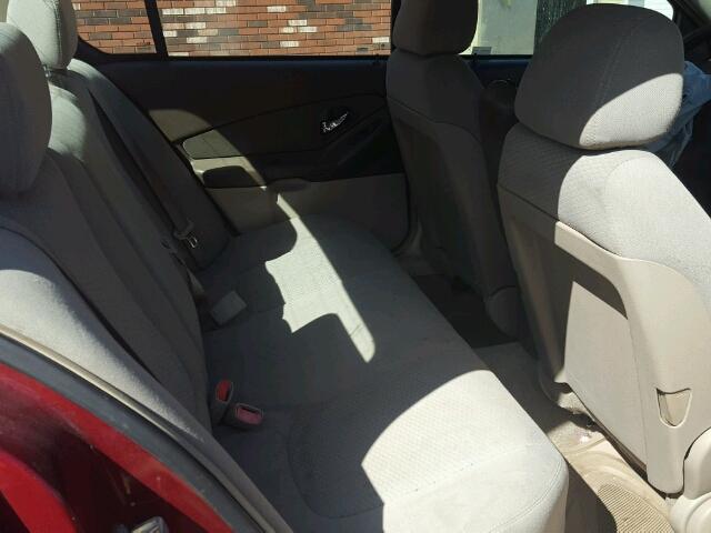 1G1ZS51F06F162209 - 2006 CHEVROLET MALIBU LS მუქწითელი ფოტო 6