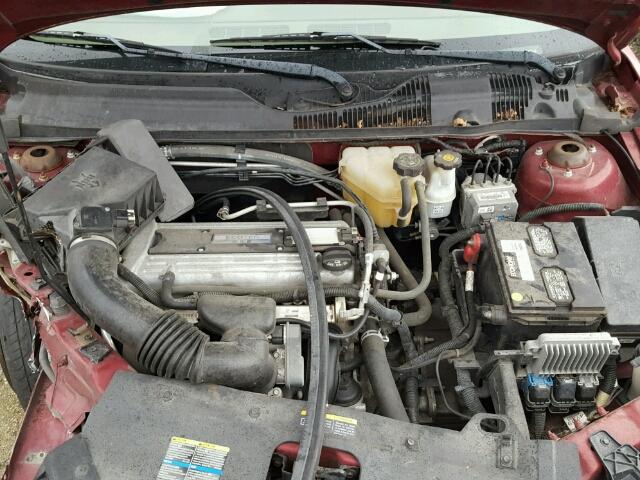 1G1ZS51F06F162209 - 2006 CHEVROLET MALIBU LS მუქწითელი ფოტო 7