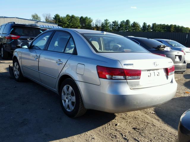 5NPET46C57H293218 - 2007 HYUNDAI SONATA GLS SILVER photo 3