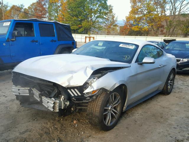 1FA6P8TH9H5218531 - 2017 FORD MUSTANG SILVER photo 2