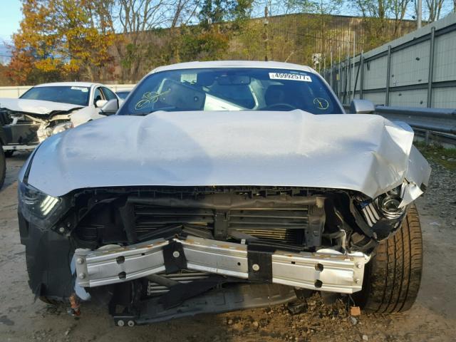 1FA6P8TH9H5218531 - 2017 FORD MUSTANG SILVER photo 9