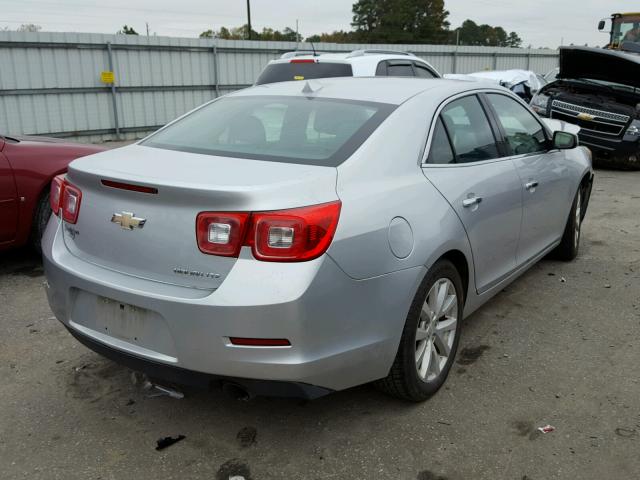 1G11H5SA3DF299771 - 2013 CHEVROLET MALIBU LTZ SILVER photo 4