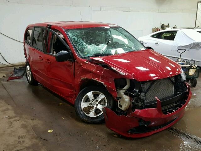 2C4RDGBG8DR616863 - 2013 DODGE GRAND CARA RED photo 1