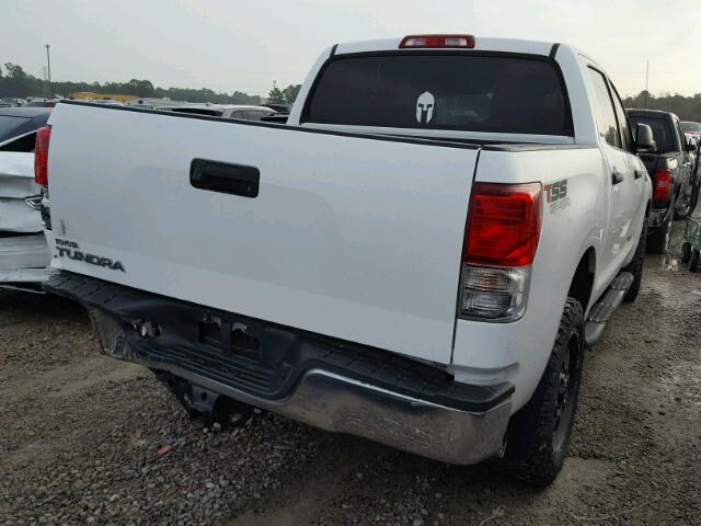 5TFEY5F17DX143925 - 2013 TOYOTA TUNDRA CRE WHITE photo 4