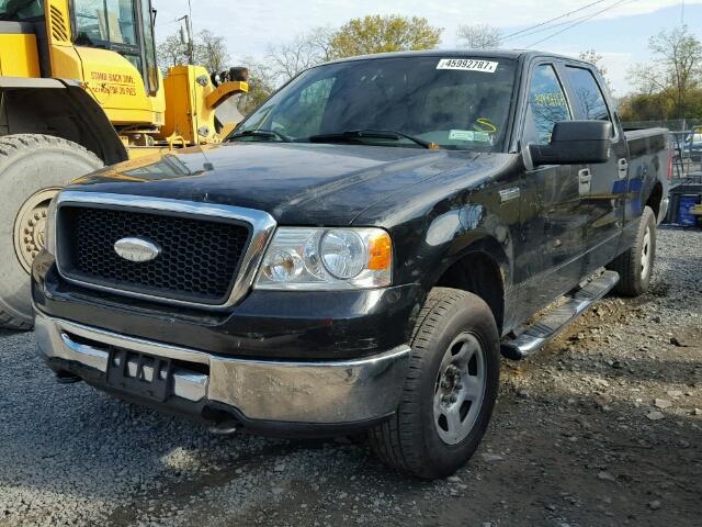 1FTPW14526FB47399 - 2006 FORD F150 BLACK photo 2