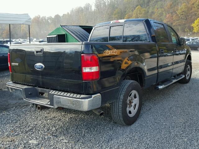 1FTPW14526FB47399 - 2006 FORD F150 BLACK photo 4