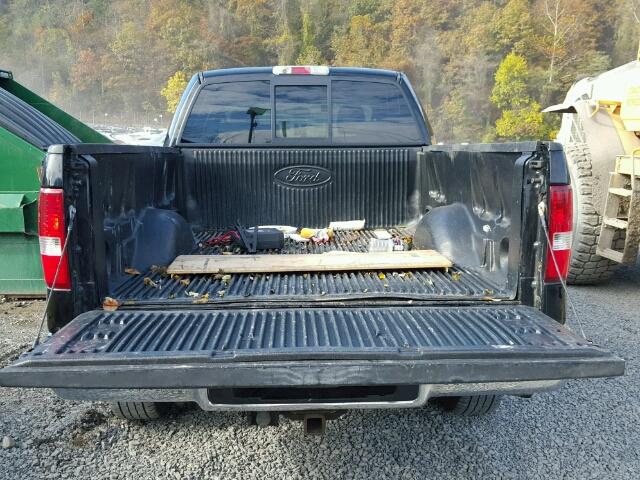 1FTPW14526FB47399 - 2006 FORD F150 BLACK photo 9